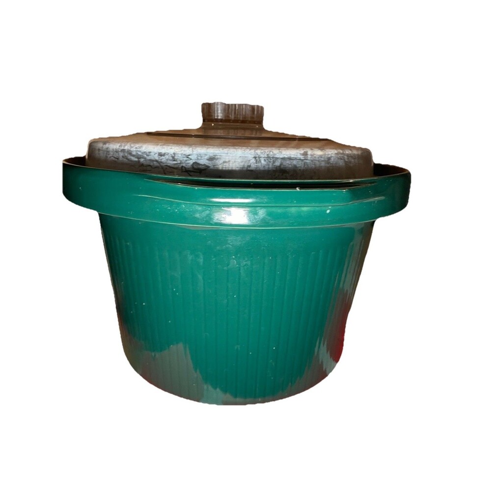 Original Rival Round Green Replacement Insert +Lid Crock Pot Model #3670 5 Quart